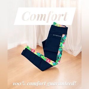 FITWEAR Black Floral Leggings